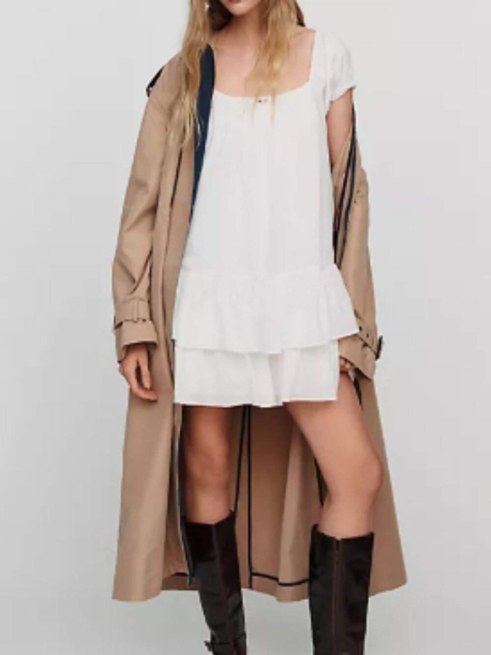 Sabrina Dress - White - NWT 100% cotton - Picture 2 of 6